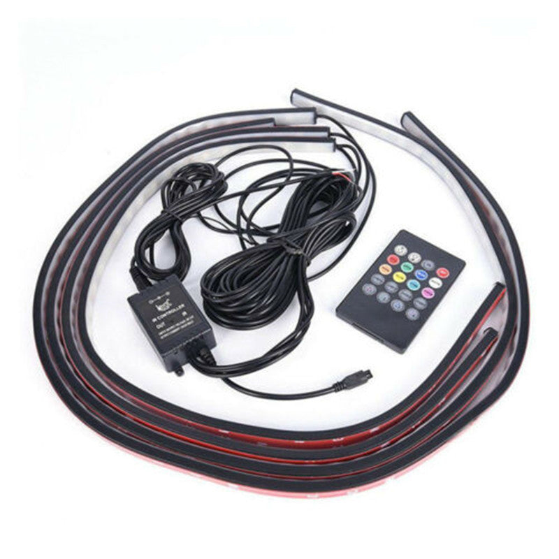 1 drag 4-5050 colorful voice control car chassis light atmosphere